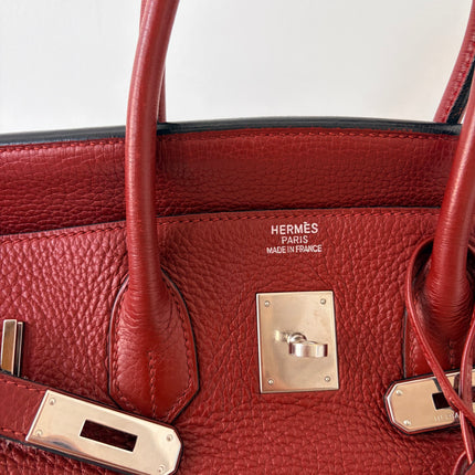Sac Hermès Birkin 35 rouge H
