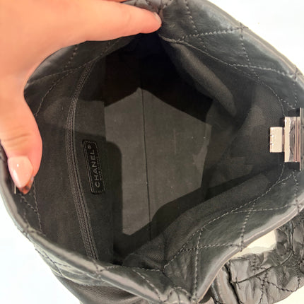 Sac Chanel épaule souple noir fermoir 2.55