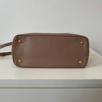 Sac Prada Galleria moyen vieux rose