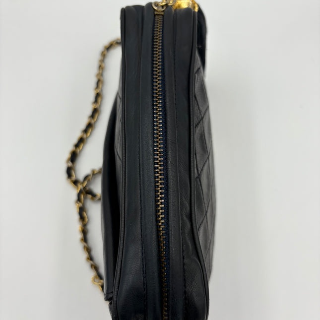 Caméra Chanel vintage bleu nuit