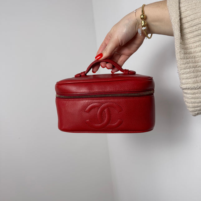 Vanity Chanel Rouge Cuir Caviar