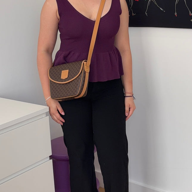 Sac Celine Demie-lune macadam