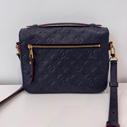 Pochette Métis Louis Vuitton Cuir empreinte marine