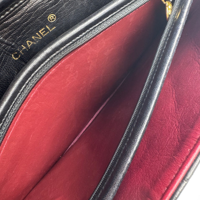 Sac Chanel classique flap grand bandoulière vintage