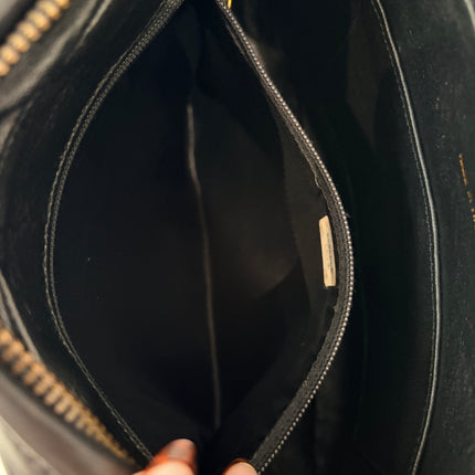 Sac Chanel Caméra Chevrons noir