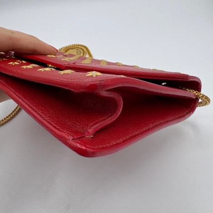 Sac Betty Chain Saint Laurent Rouge Étoiles