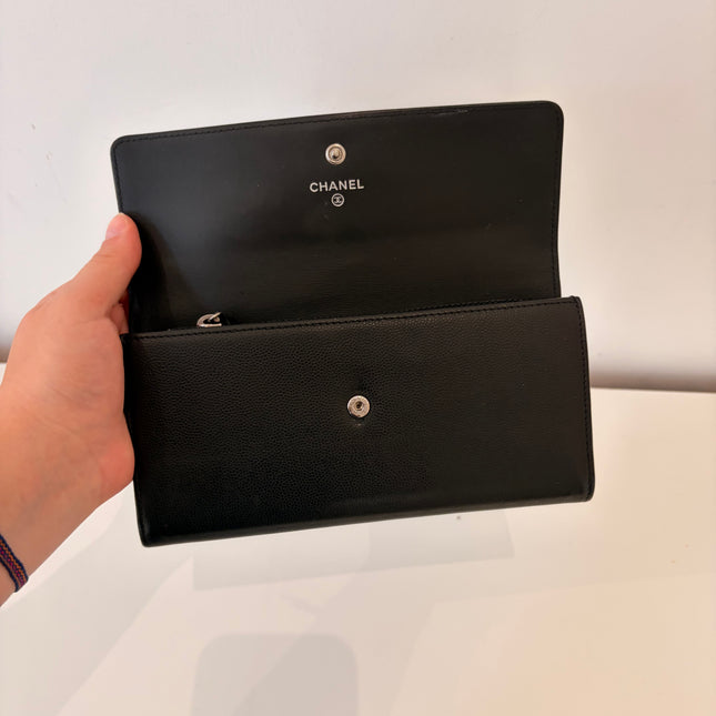 Portefeuille Chanel noir