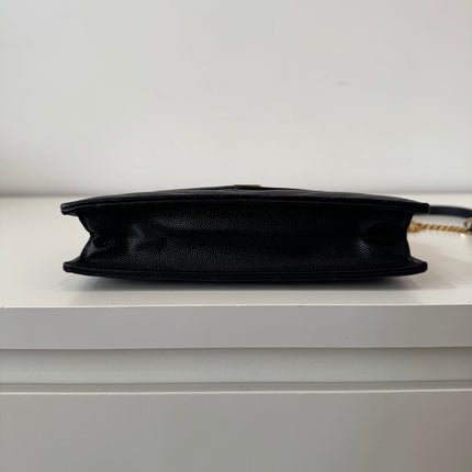 Sac Saint Laurent cassandre enveloppe chain Wallet noir