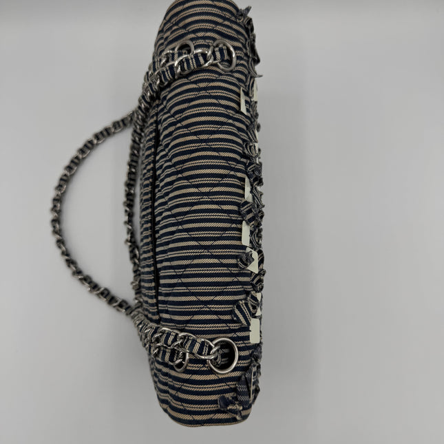 Sac Chanel Timeless Tissu Rayé