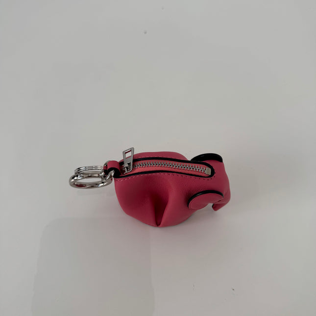 Porte-clés Loewe Éléphant cuir rose