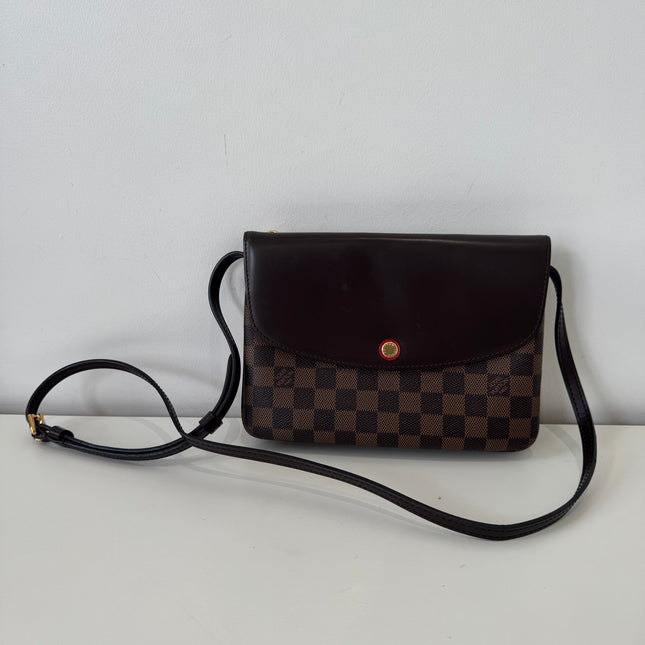 Sac Louis Vuitton Twice Damier Ébène