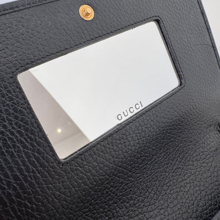 Sac Gucci Wallet on chain GG Marmont noir