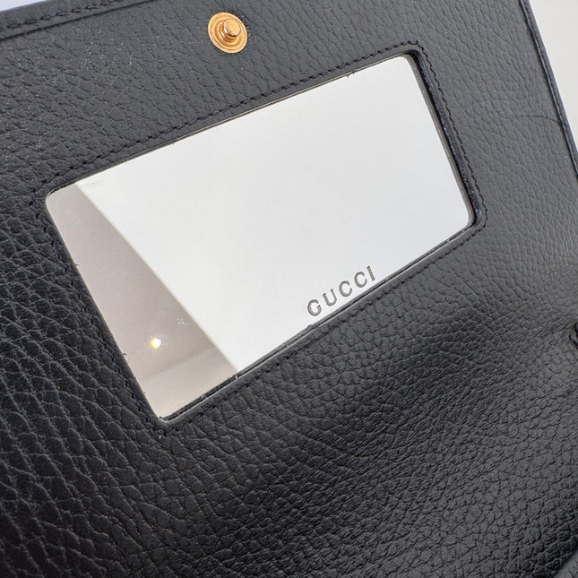 Sac Gucci Wallet on chain GG Marmont noir