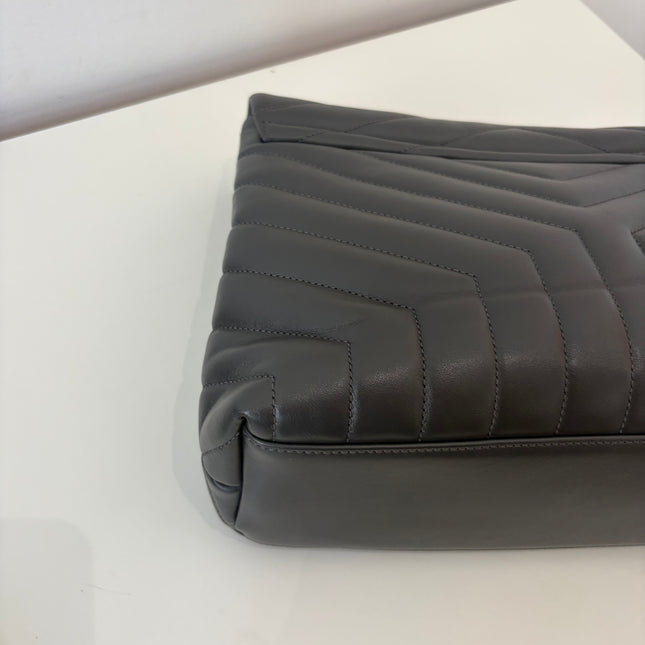 Sac Saint Laurent Loulou Medium Gris foncé