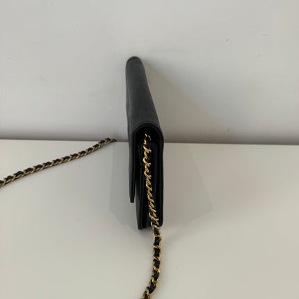Sac Chanel Wallet On Chain Noir vintage