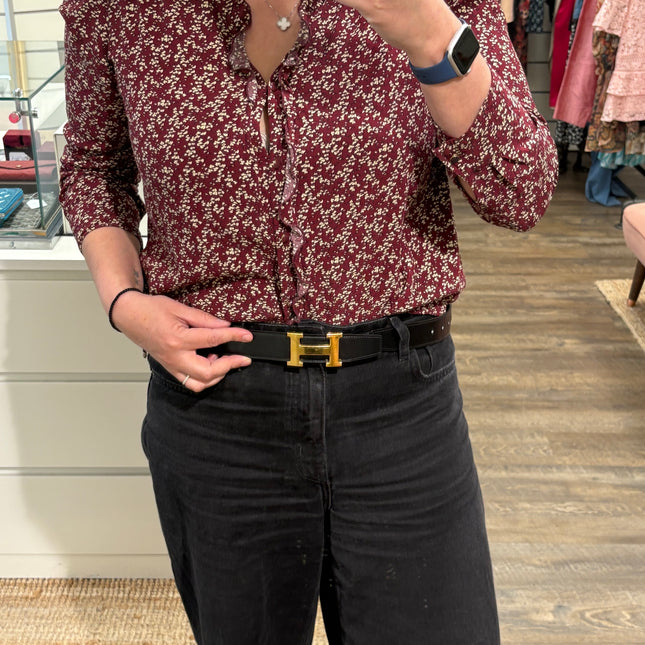 Ceinture réversible Hermes 85cm
