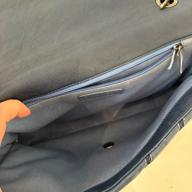 Sac Chanel Timeless chevrons bleus