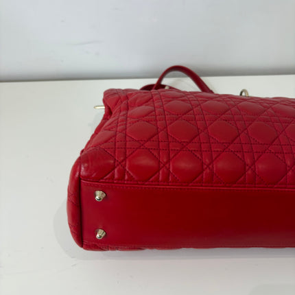 Sac Dior Grand Shopping Rouge