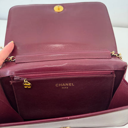 Sac Chanel Bordeaux Bandoulière