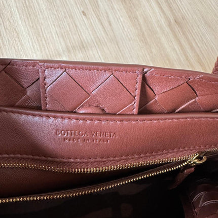 Sac Andiamo Petit Bottega Veneta Marron Sapele