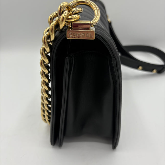Sac Chanel Boy chevrons médium