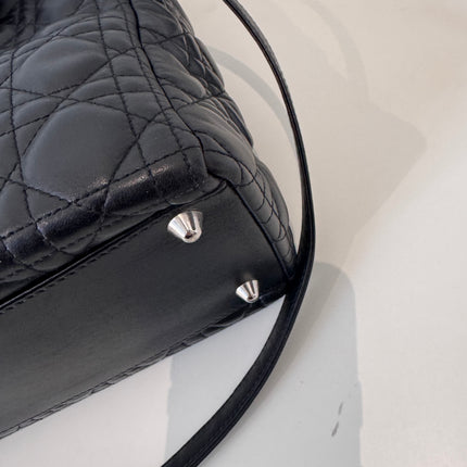 Sac Lady Dior Large bandoulière Noir
