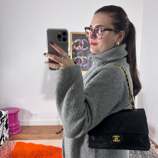 Sac Chanel Timeless vintage noir
