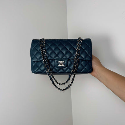 Sac Chanel Timeless 11.12 Cuir Caviar bleu