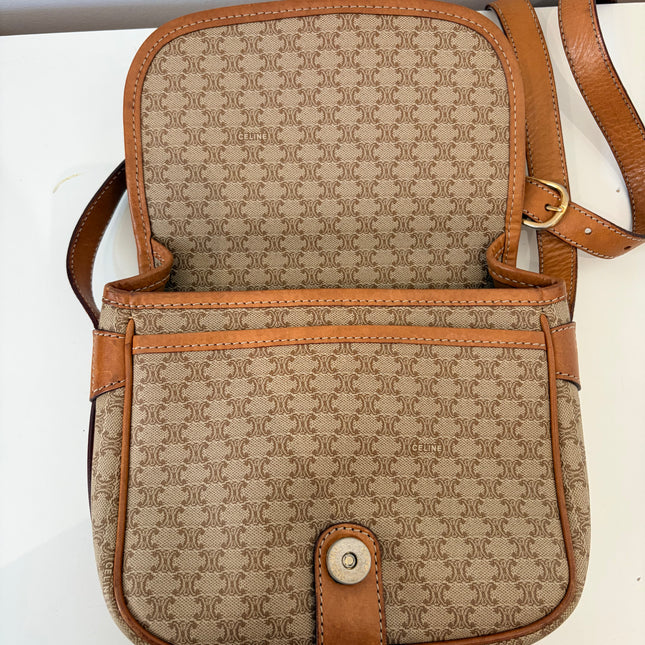 Sac Celine bandoulière toile macadam