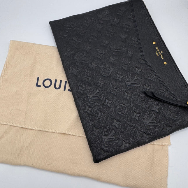 Pochette Louis Vuitton Daily Pouch Cuir Empreinte