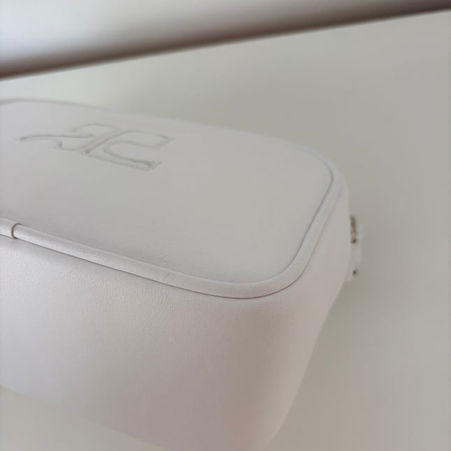 Sac Courrèges bandoulière blanc