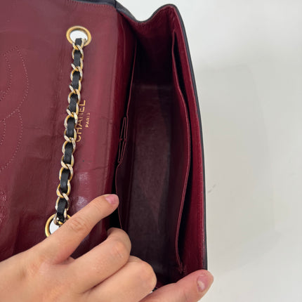 Sac Chanel Épaule Vintage Chevrons Noir