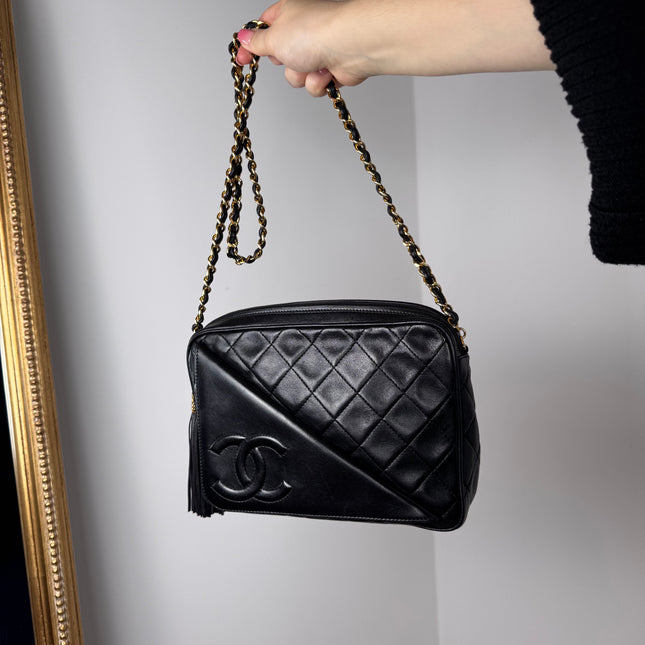 Sac Caméra vintage Chanel Noir