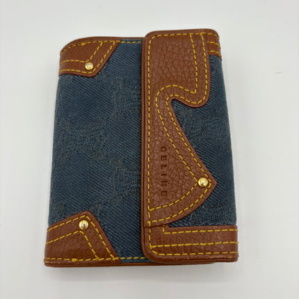 Portefeuille Céline toile jean