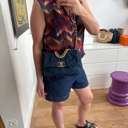 Sac Chanel 19 Small denim