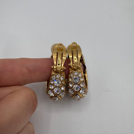 Boucles d’oreilles Dior Strass Clip
