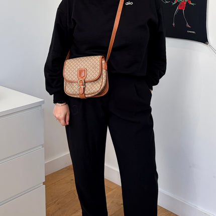 Sac Celine bandoulière toile macadam