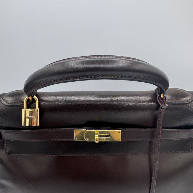 Sac Kelly 32 Hermès Chocolat
