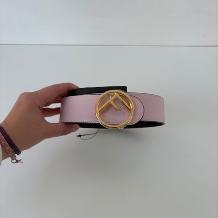 Ceinture Fendi rose réversible
