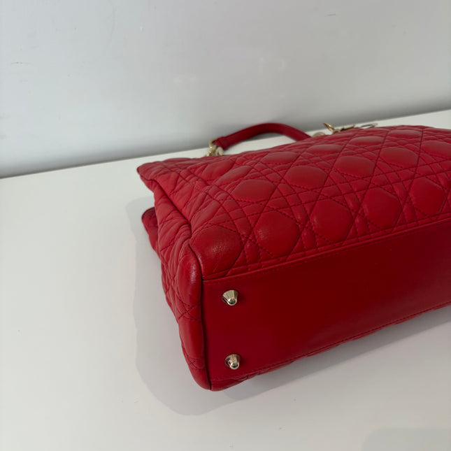 Sac Dior Grand Shopping Rouge