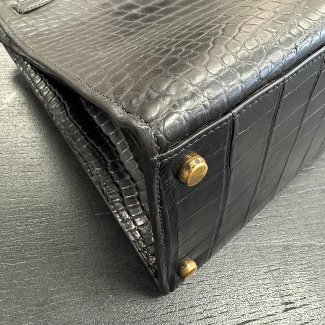 Sac Kelly 35 Hermès Cuir Croco
