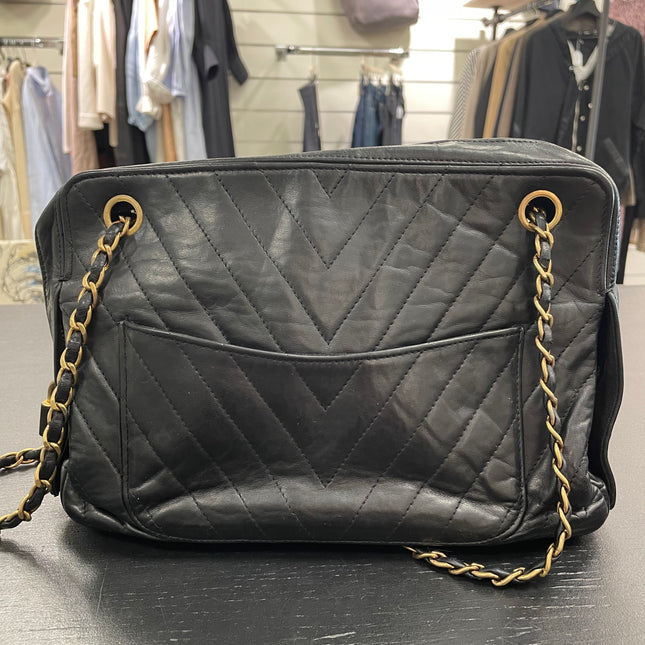 Sac Caméra vintage Chanel Noir