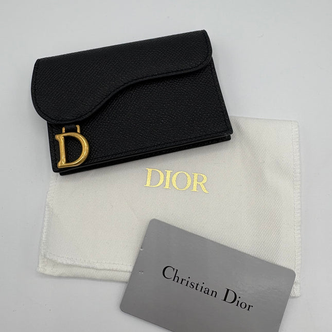 Porte cartes Bloom Saddle Dior