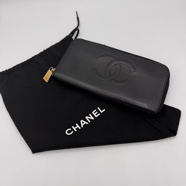 Portefeuille Chanel cuir caviar