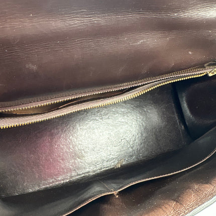 Sac Hermès Kelly 32 vintage marron