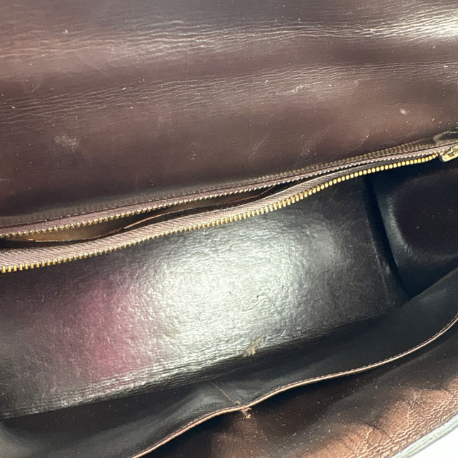 Sac Hermès Kelly 32 vintage marron