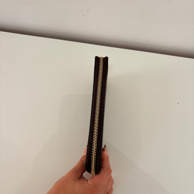Portefeuille Louis Vuitton Zippy Damier Ébène