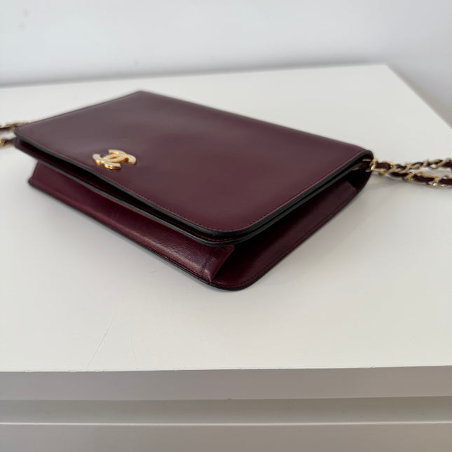 Sac Chanel Bordeaux Bandoulière