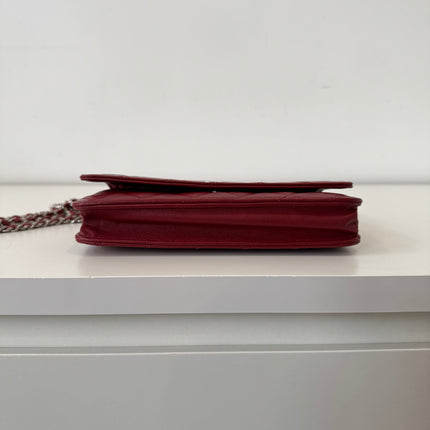 Sac Chanel Wallet on Chain Rouge Éteint