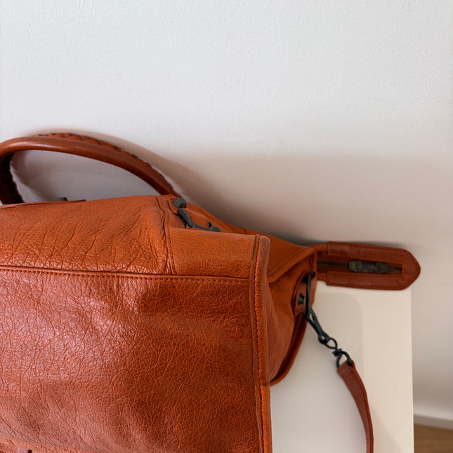 Sac Balenciaga city cognac